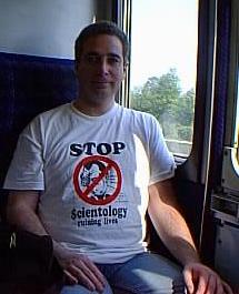 Roland in spiffing new protesting T-shirt