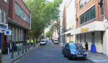 Whitfield Street, setting up