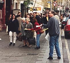 Canvassing the
bypassers